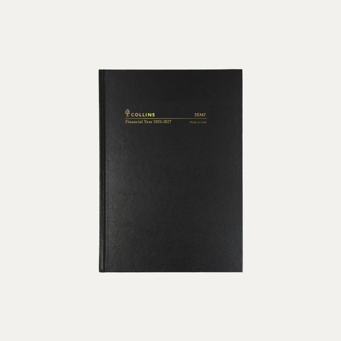 2026 - 2027 Financial Year Diary/Planner - 12 Month B7R Week to View Diary - Hard Cover - Collins M Series Range