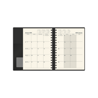 Vanessa Calendar Year 2026 Diary/Planner, Month to View with Notes, A5 PU Soft Cover