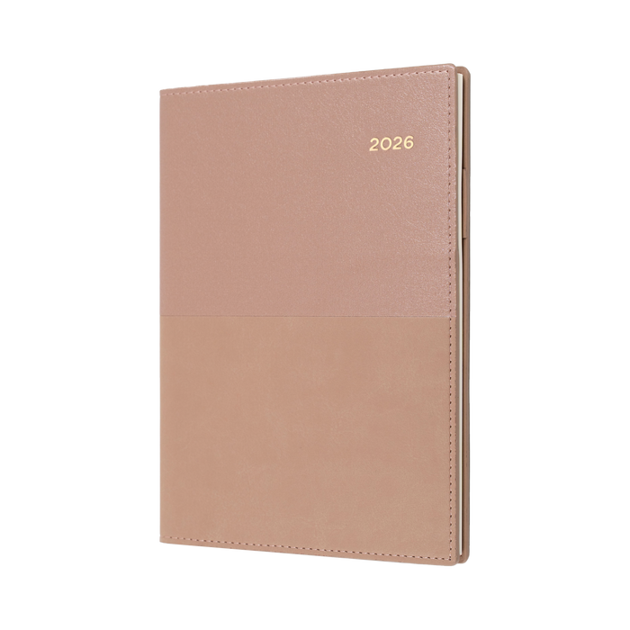 Vanessa Calendar Year 2026 Diary/Planner, Month to View with Notes, A5 PU Soft Cover