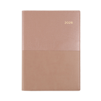Vanessa Calendar Year 2026 Diary/Planner, Month to View with Notes, A5 PU Soft Cover