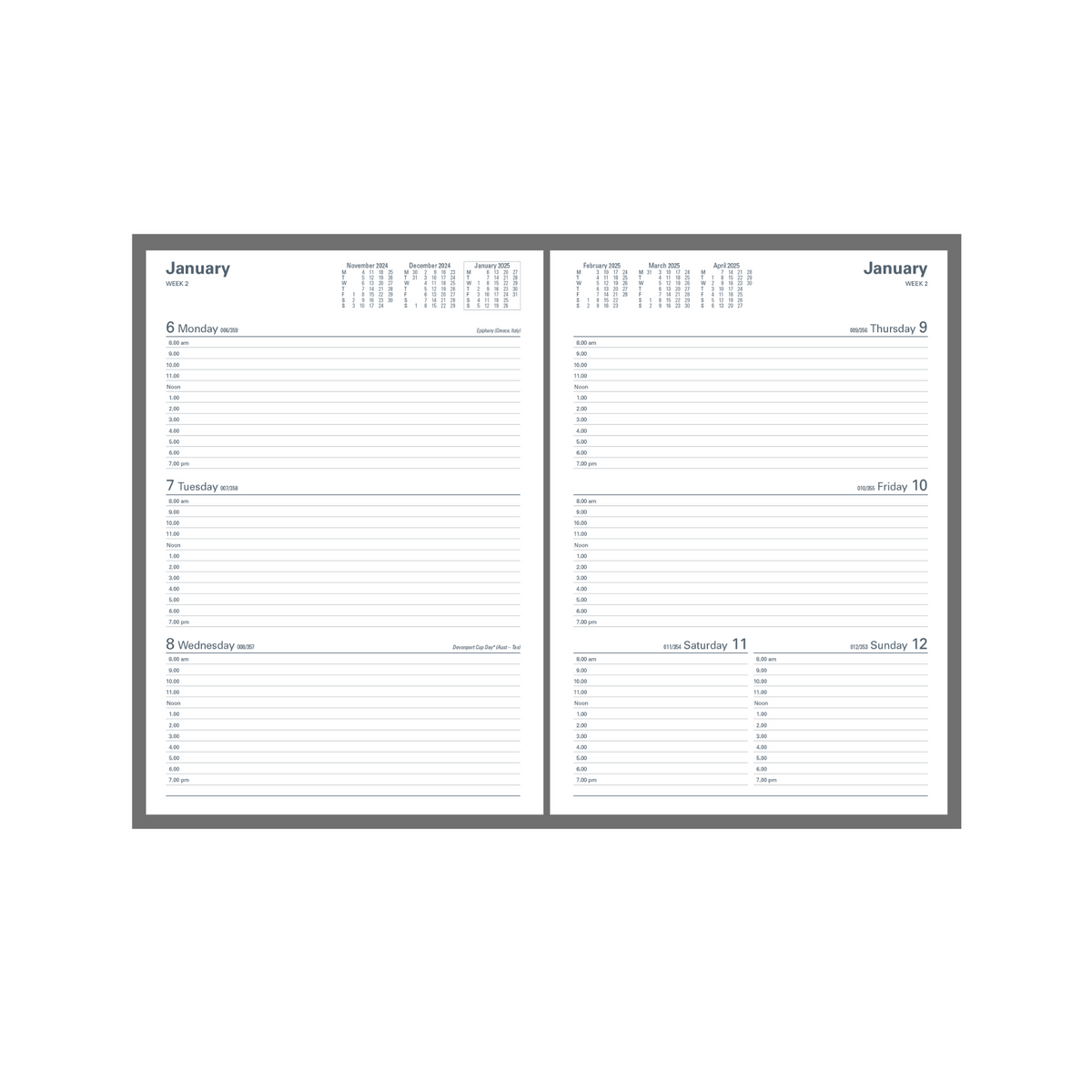 Collins - Kingsgrove 2025-2026 Financial Year Diary/Planner, Week to View, A4 Hard Cover