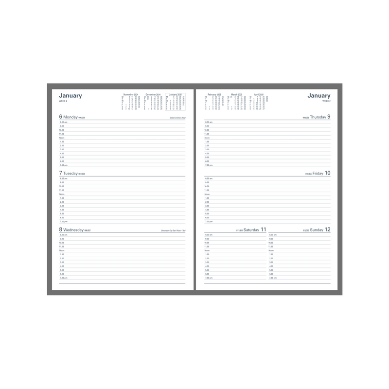 Collins - Kingsgrove 2025-2026 Financial Year Diary/Planner, Week to View, A4 Hard Cover