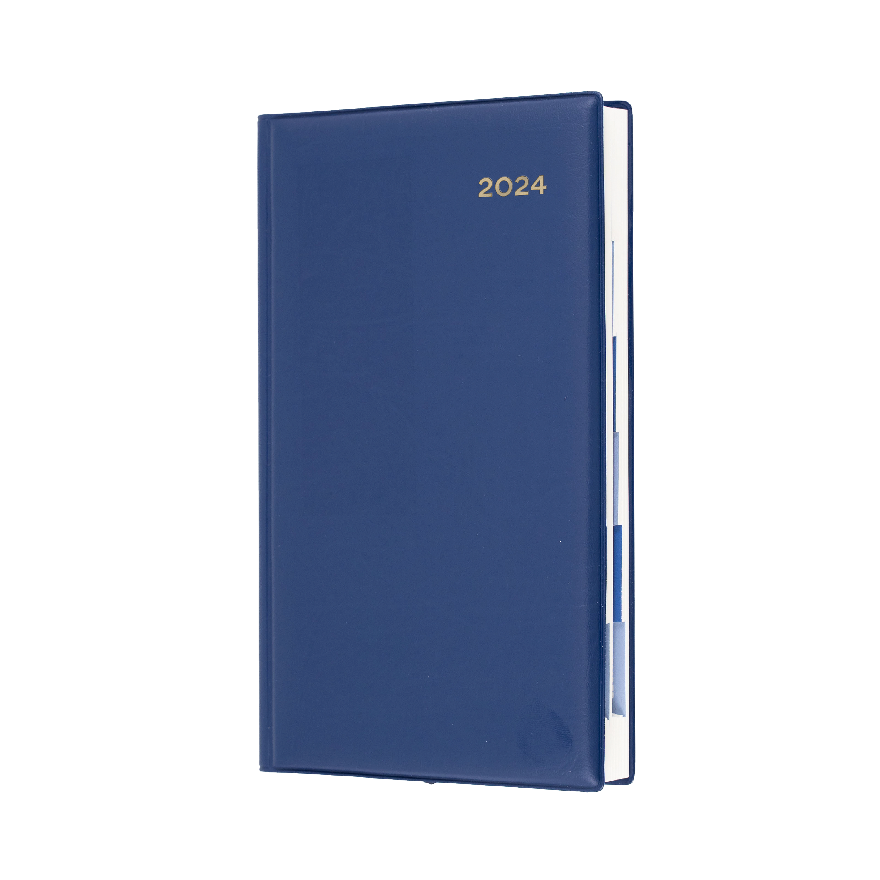 Belmont Desk 2024 Diary - Day to Page with Monthly Tabs, Size Octavo Navy / Octavo (183 x 106mm)