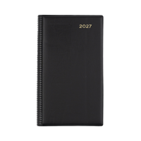 2027 Calendar Year Diary/Planner - 12 Month Octavo Day to Page w Monthly Tabs - PVC Cover - Collins Belmont Range