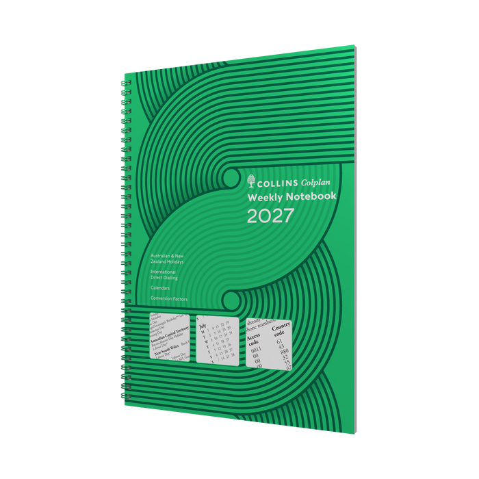 2027 Calendar Year Diary/Planner - 12 Month A4 Week to View - Soft Cover - Collins Colplan Range