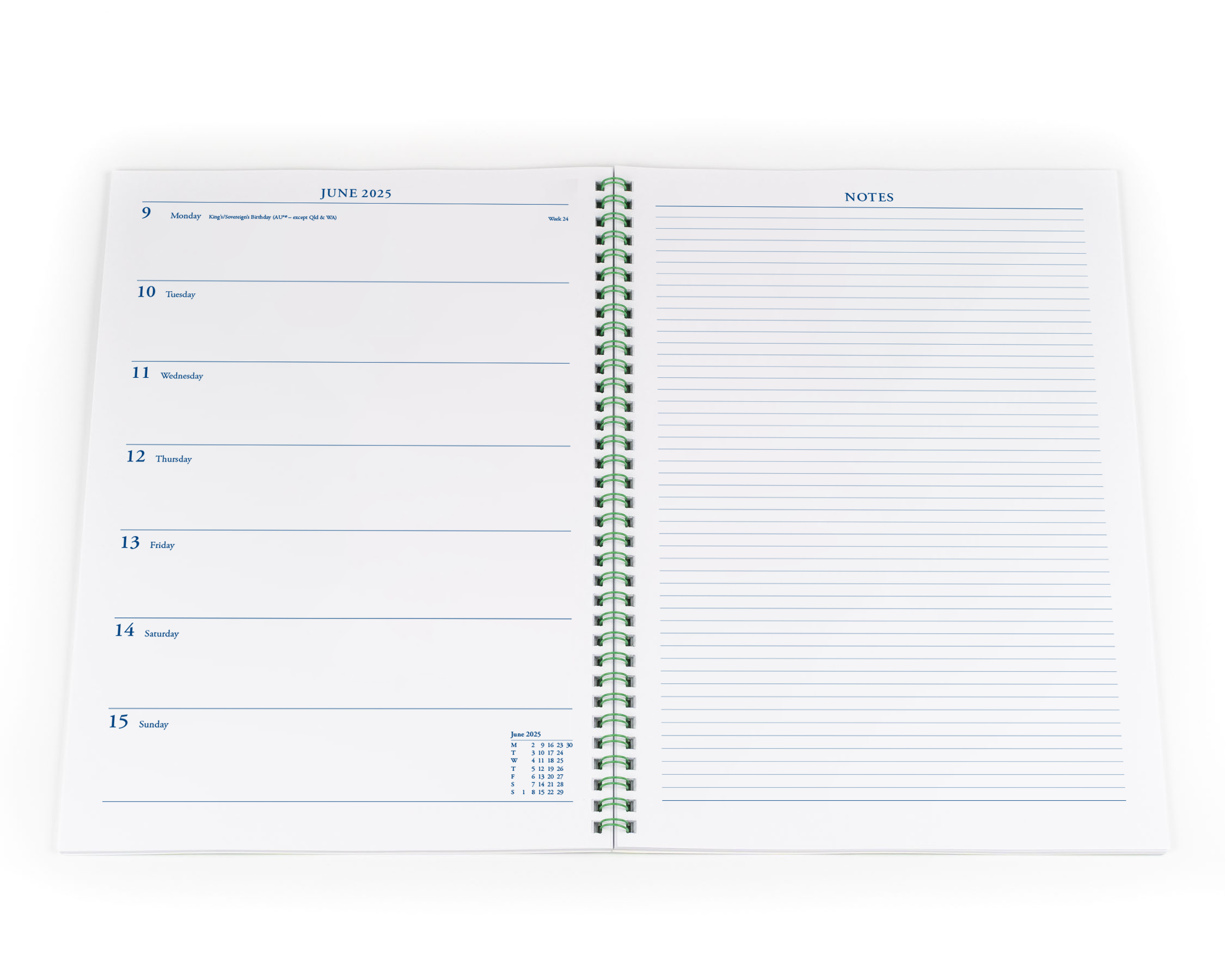 Colplan -A4 - Week-to-View - 2025 Calendar Year Diary/Planner