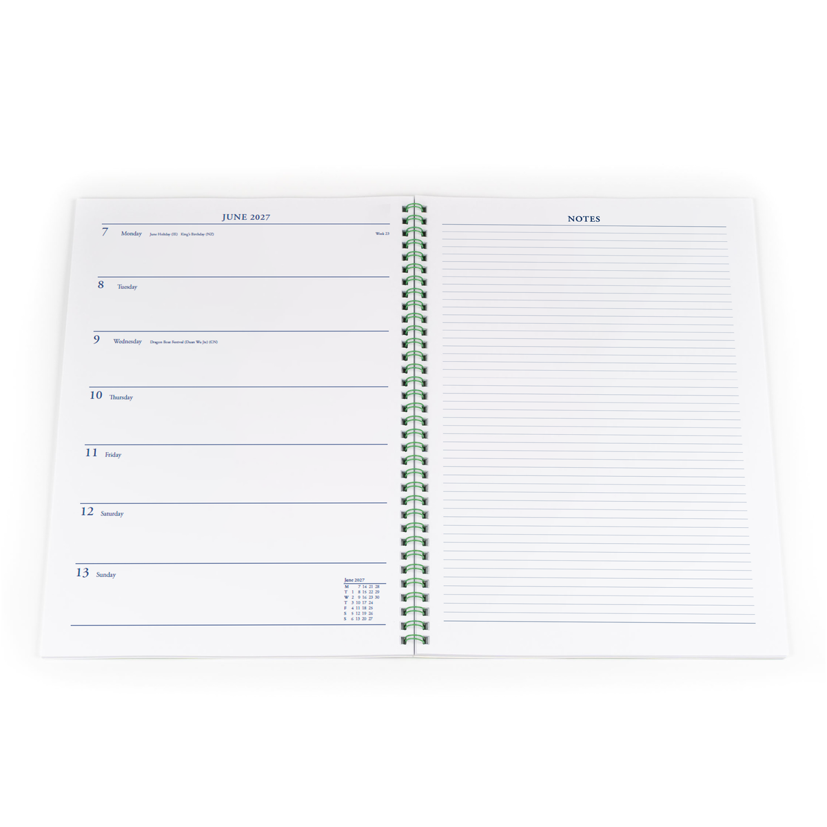2027 Calendar Year Diary/Planner - 12 Month A4 Week to View - Soft Cover - Collins Colplan Range