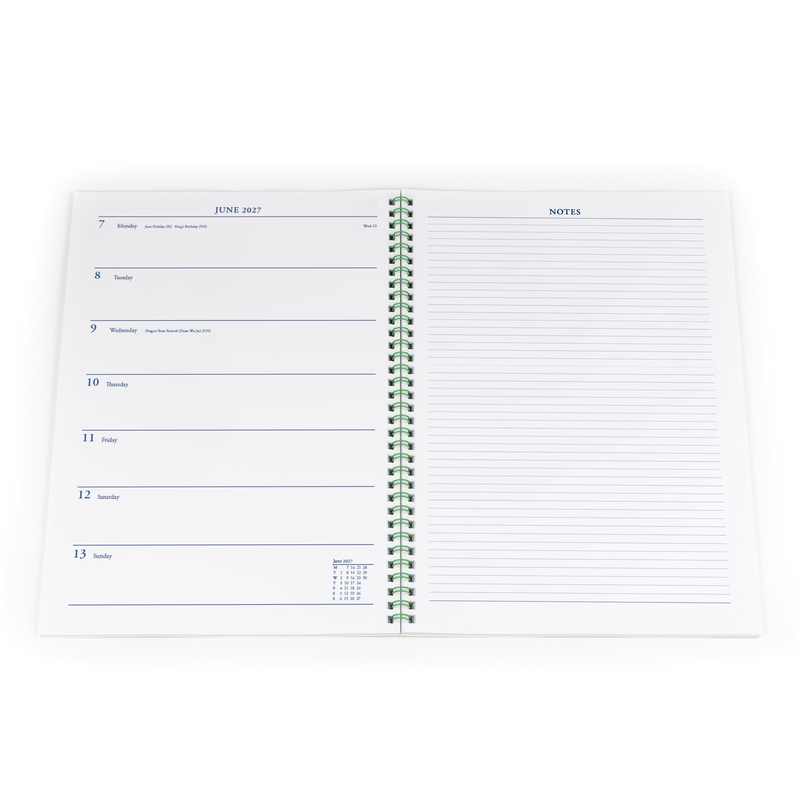 2027 Calendar Year Diary/Planner - 12 Month A4 Week to View - Soft Cover - Collins Colplan Range