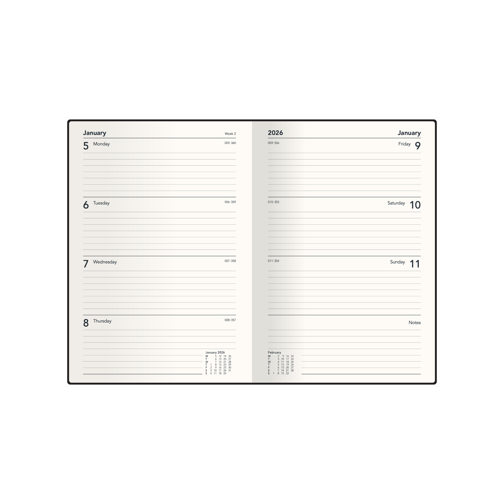 Collins - Down the Garden Path 2025-2026 Financial Year Diary/Planner, Week to View, A5 Hard Cover