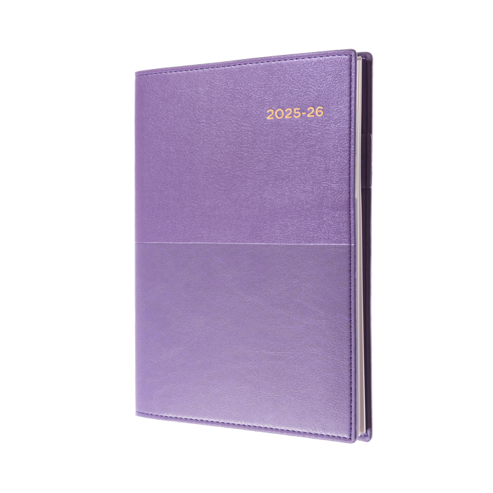 Collins - Vanessa 2025-2026 Financial Year Diary/Planner, Day to Page, A5 PU Soft Cover