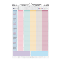 Brighton Wall Calendar Year 2026 Diary/Planner, Month to View, A3 Wiro Hanger