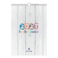 2027 Calendar Year Diary/Planner - 12 Month A3 Month to View - Wiro Hanger Wall Calendar in Brighton - Collins Desktop Calendars Range
