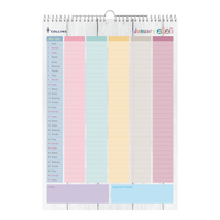 2027 Calendar Year Diary/Planner - 12 Month A3 Month to View - Wiro Hanger Wall Calendar in Brighton - Collins Desktop Calendars Range