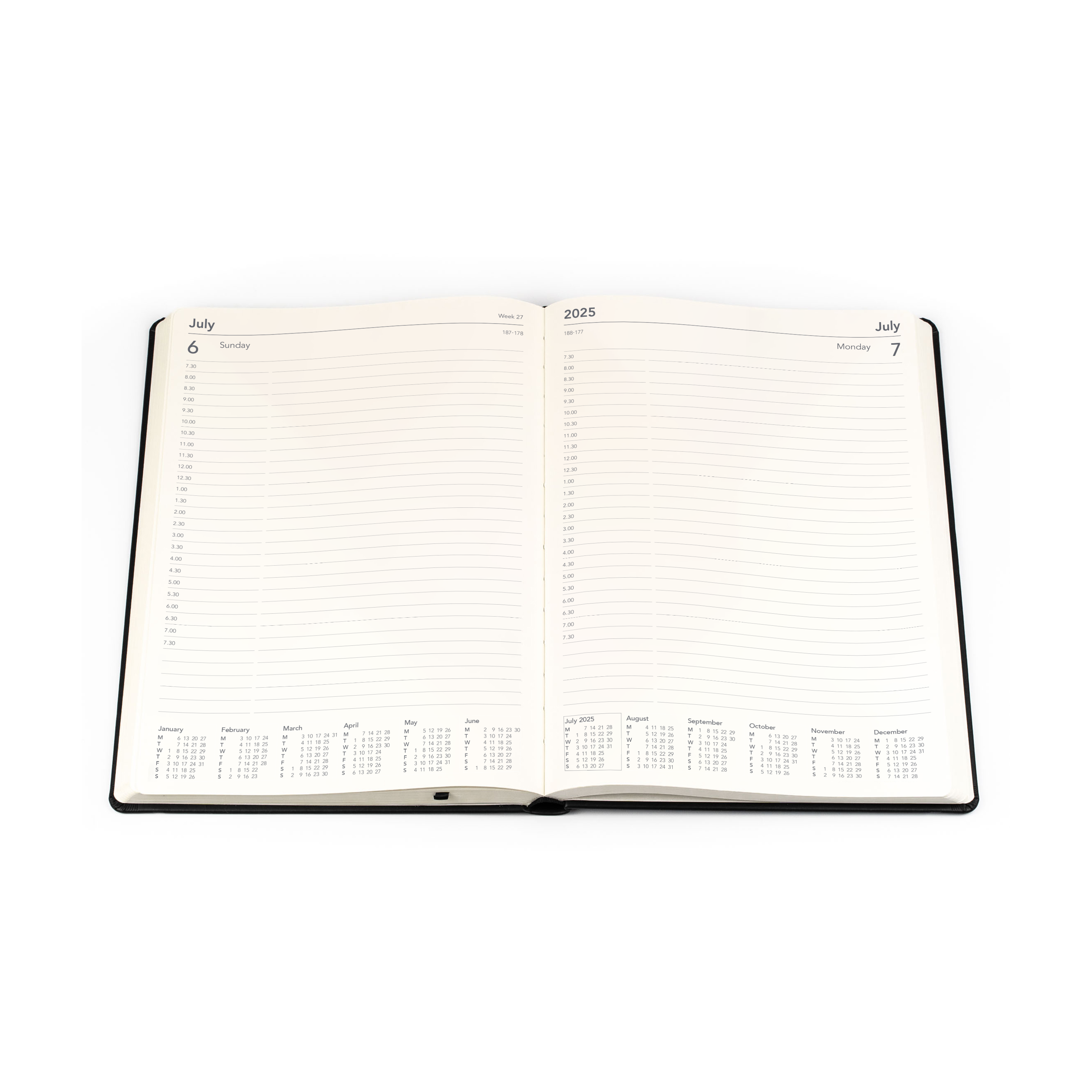 Collins Legacy 2025 Diary Planner - Day to a Page View, Size A4
