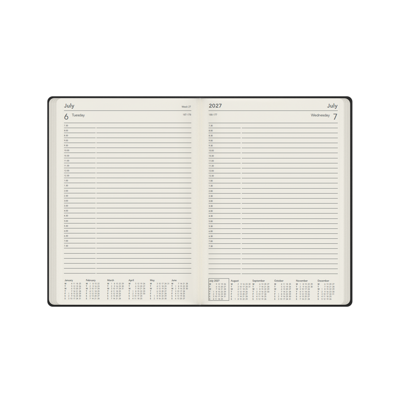 2027 Calendar Year Diary/Planner - 12 Month A4 Day to Page - Hard Cover - Collins Legacy Range