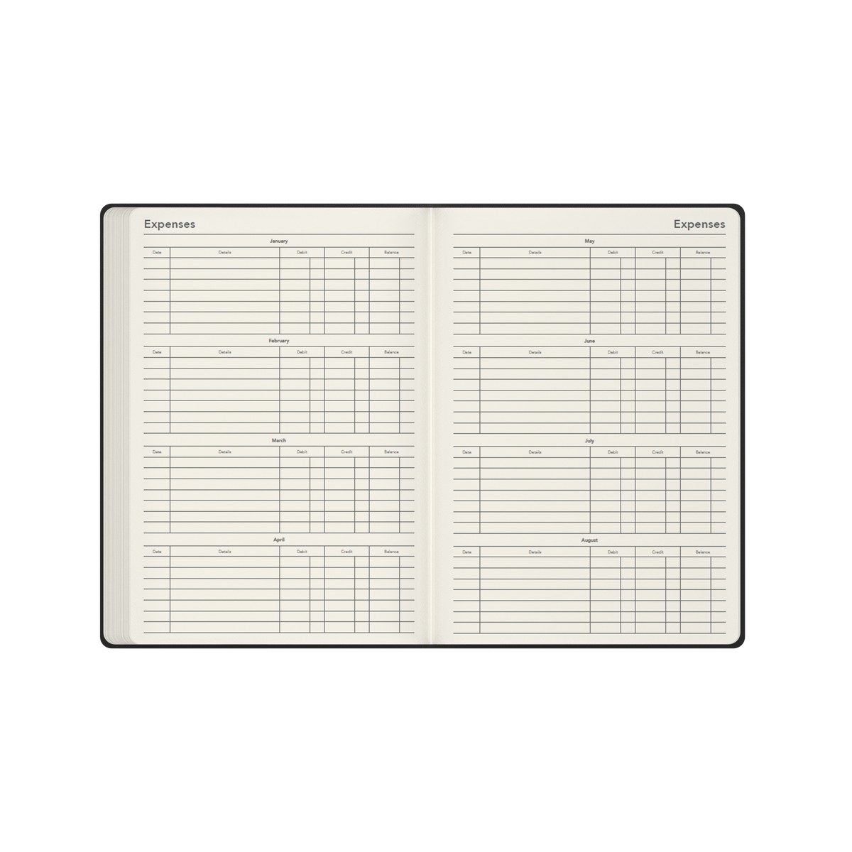 2027 Calendar Year Diary/Planner - 12 Month A4 Day to Page - Hard Cover - Collins Legacy Range