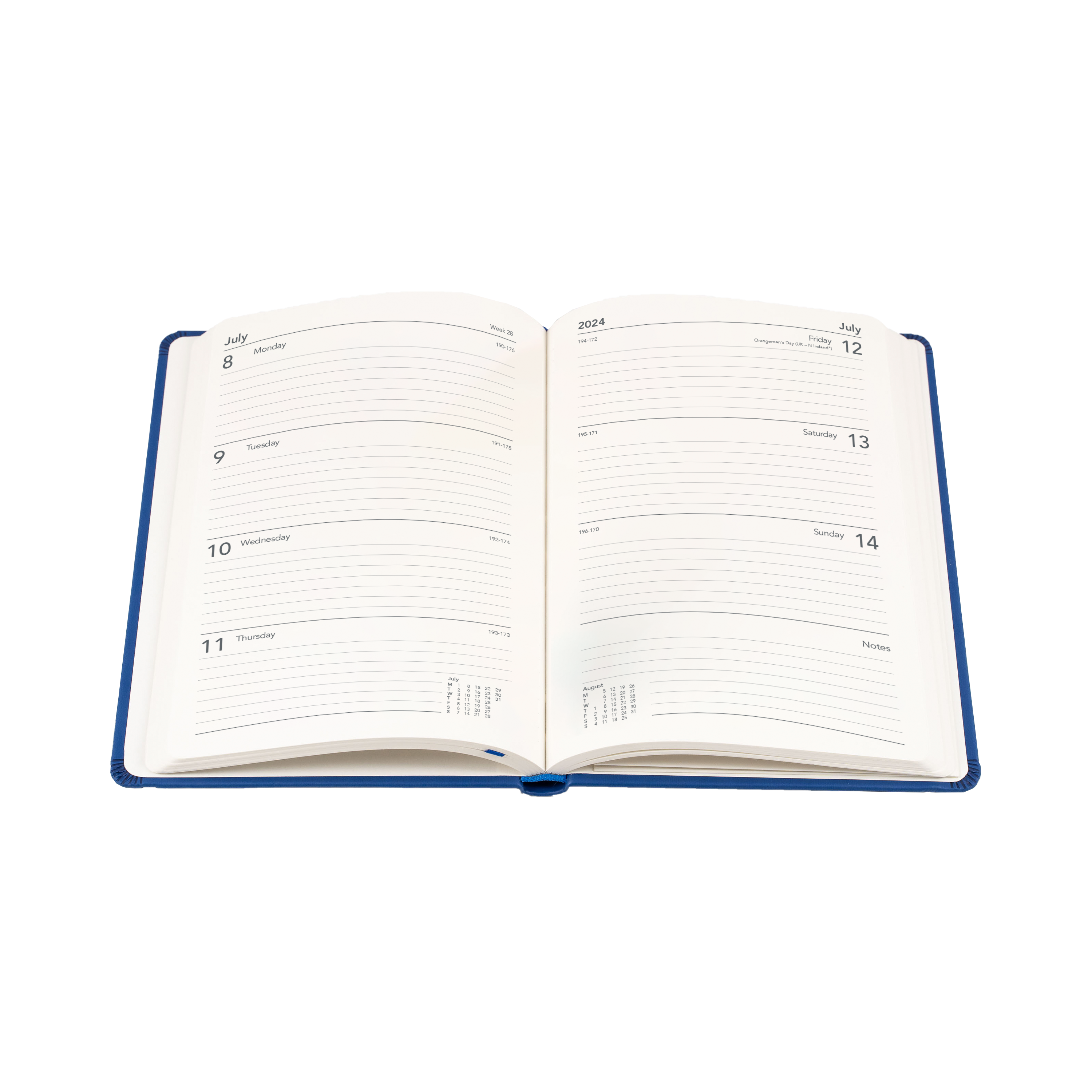 Legacy 2024 Diary - Week to View, Size A5 Blue / A5 (210 x 148mm)