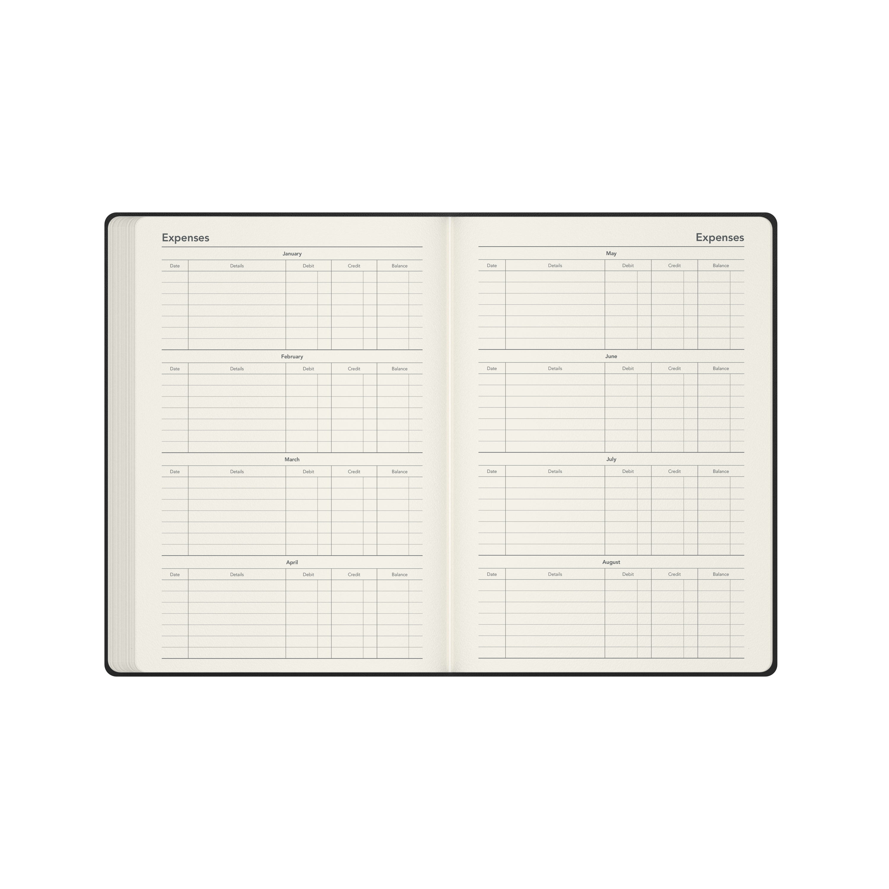 Legacy Calendar Year 2026 Diary/Planner, Week to View, A5 Hard Cover