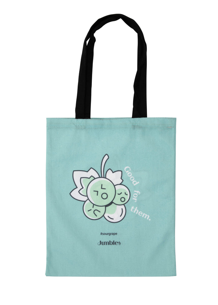 Yuk Tote Bag - Sour Grape Teal
