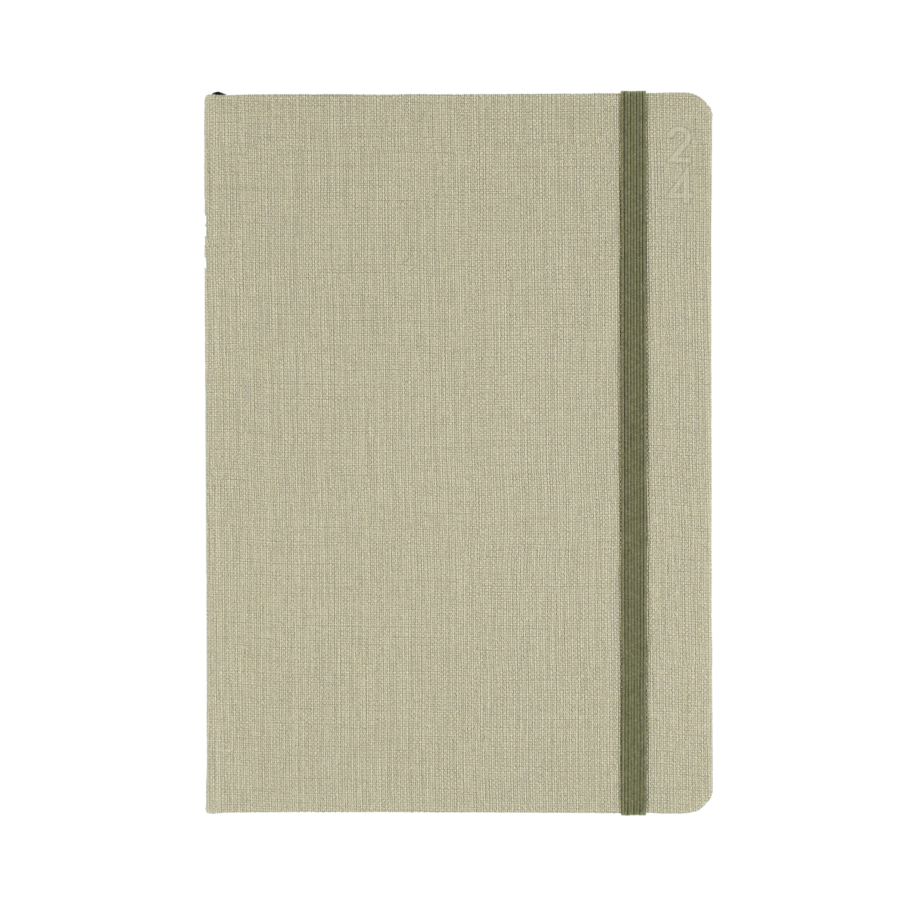 Designer 2024 Diary - Day to Page, Size A5 Green / A5 (210 x 148mm)