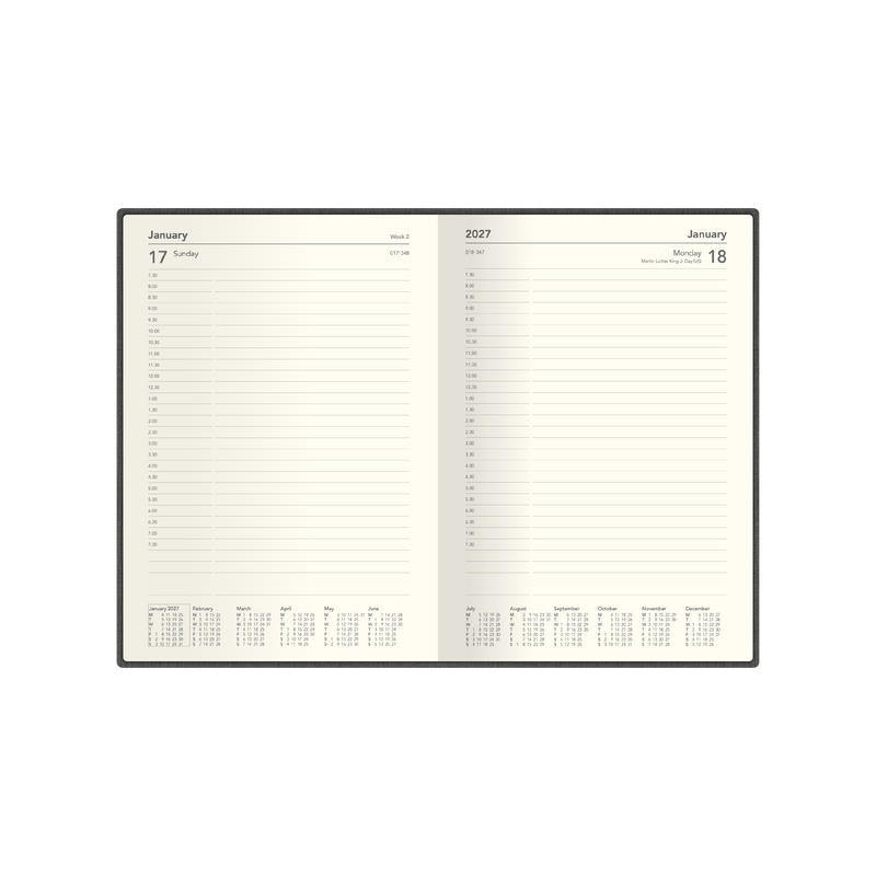 2027 Calendar Year Diary/Planner - 12 Month A5 Day to Page - Hard Cover - Collins Designer Range
