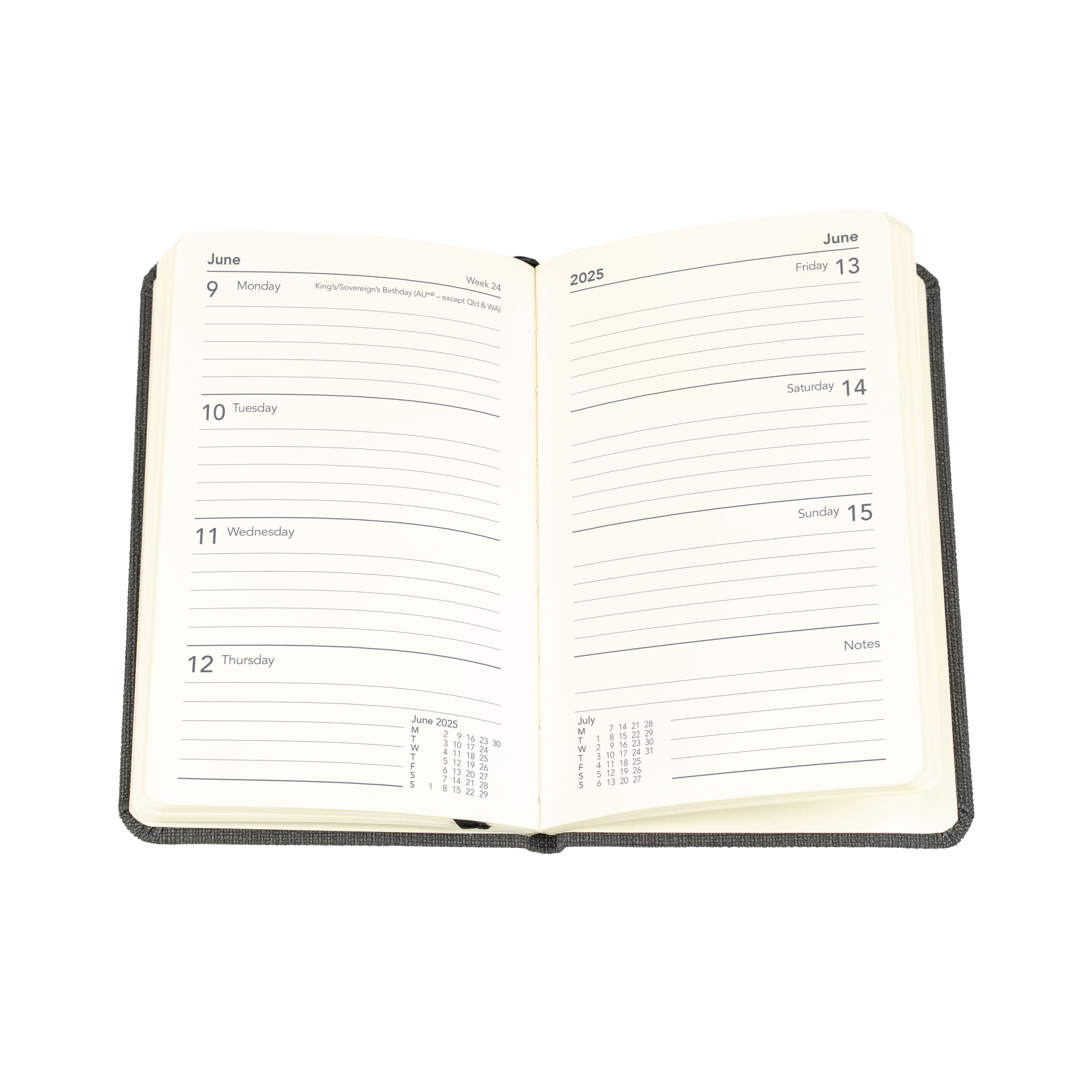 Designer -Pocket - Week-to-View - 2025 Calendar Year Diary/Planner