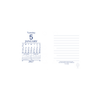 2027 Calendar Year Diary/Planner - 12 Month (h102 x w76mm) Day to Page - Side Punch Refill - Collins Desk Calendar Accessories Range