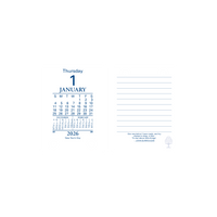 Desk Calendar Accessories - Day to Page, Top Punch Refill, Calendar Year 2026 Diary/Planner