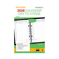 Day Planner Calendar Year 2026 Diary/Planner, Day to Page - with Appointments, Desk Refill