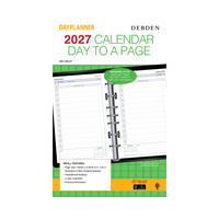2027 Calendar Year Diary/Planner - 12 Month Desk Day to Page - Refill - Collins Day Planners Range