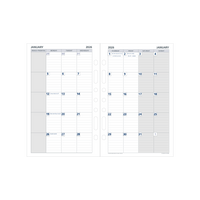 Day Planner Calendar Year 2026 Diary/Planner, Month to View, Desk Refill