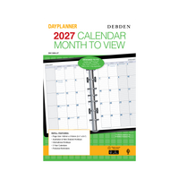 2027 Calendar Year Diary/Planner - 12 Month Desk Month to View - Refill - Collins Day Planners Range