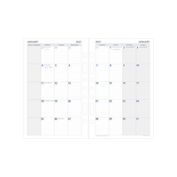 2027 Calendar Year Diary/Planner - 12 Month Desk Month to View - Refill - Collins Day Planners Range