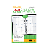 Day Planner Calendar Year 2026 Diary/Planner, Month to View with Tabs, Desk Refill