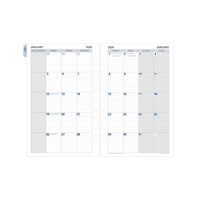 Day Planner Calendar Year 2026 Diary/Planner, Month to View with Tabs, Desk Refill