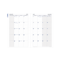 2027 Calendar Year Diary/Planner - 12 Month Desk Month to View w Tabs - Refill - Collins Day Planners Range