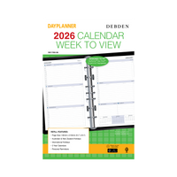 Day Planner Calendar Year 2026 Diary/Planner, Week to View - with Appointments, Desk Refill