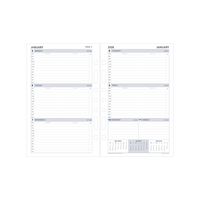 Day Planner Calendar Year 2026 Diary/Planner, Week to View - with Appointments, Desk Refill