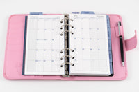 Debden Day Planner organiser, Personal size 172 x 96 mm, PU Snap Closure, Undated Week to view