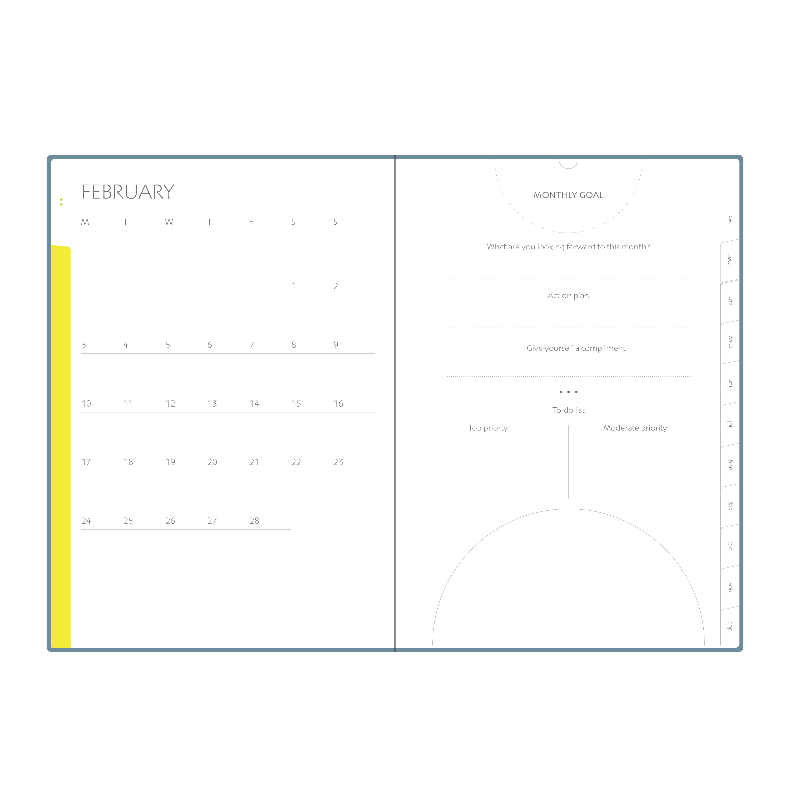 Collins Dream Planner 2025 Diary Planner, Goal Tracker & Wellness Journal - B5 (250 x 176), Week to View