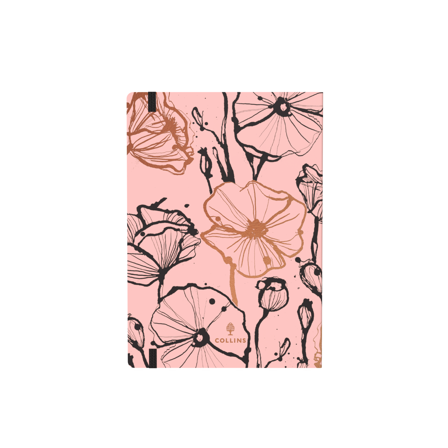 Collins Abstract Botanicals 2025 Diary Planner - Week to View, Size A5 - Recycled - Pink