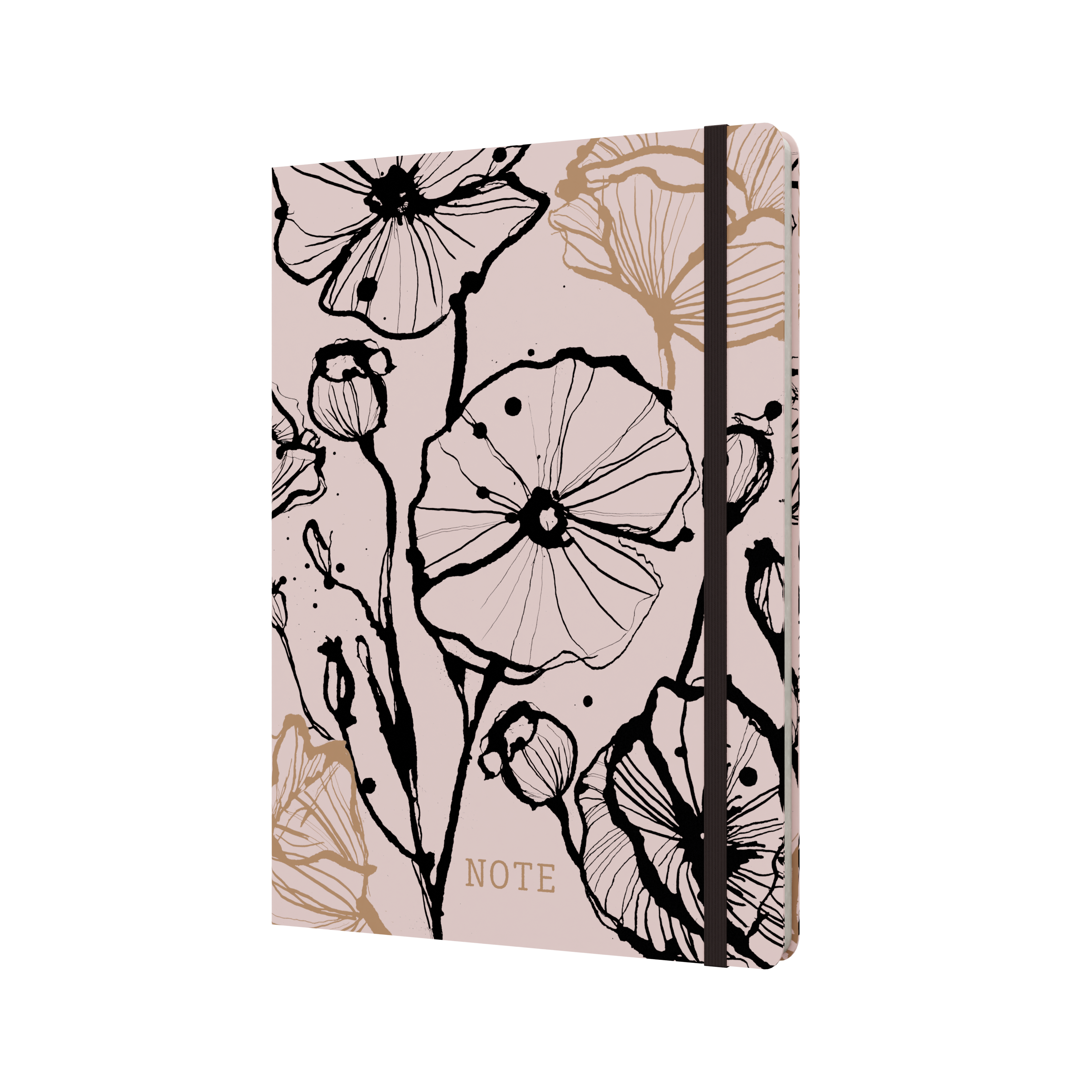Collins Abstract Botanical - A5 Notebook (Recycled) - Pink