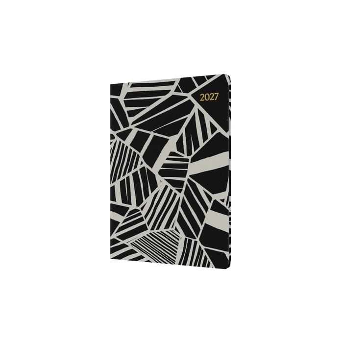 2027 Calendar Year Diary/Planner - 12 Month A5 Week to View - Hard Cover in Black - Collins Bold Mono Range