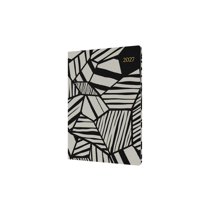 2027 Calendar Year Diary/Planner - 12 Month A5 Week to View - Hard Cover in White - Collins Bold Mono Range