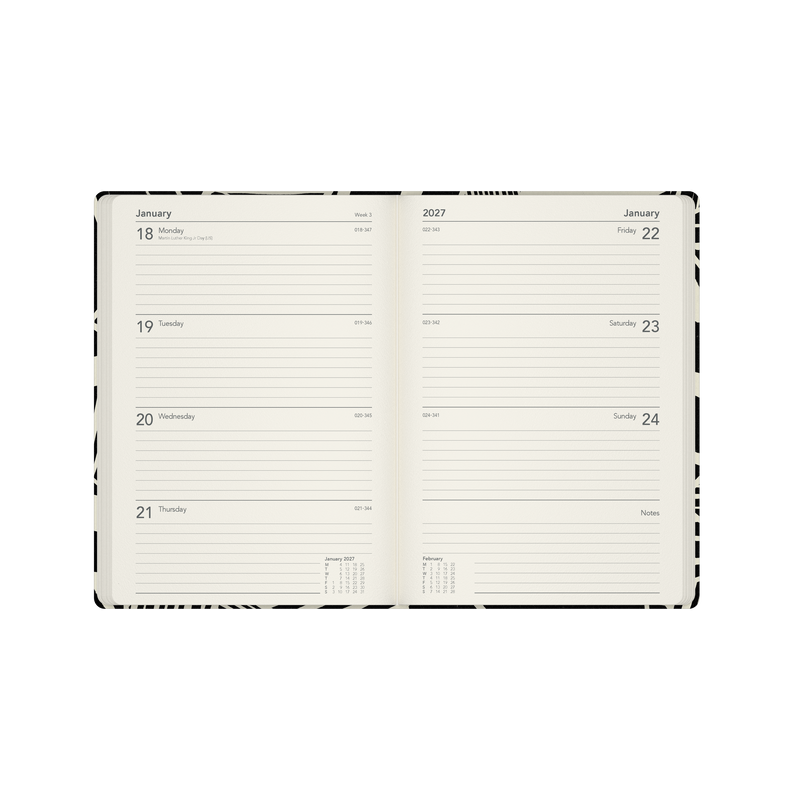 2026-2027 Financial Year Diary/Planner - 12 Month A5 Week to View Diary - Soft Cover (Recycled) - Collins Bold Mono Range