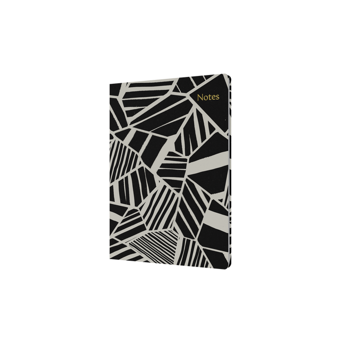 Notebook A5 - Ruled - Hard Cover (Recycled) in Black - Collins Bold Mono Range