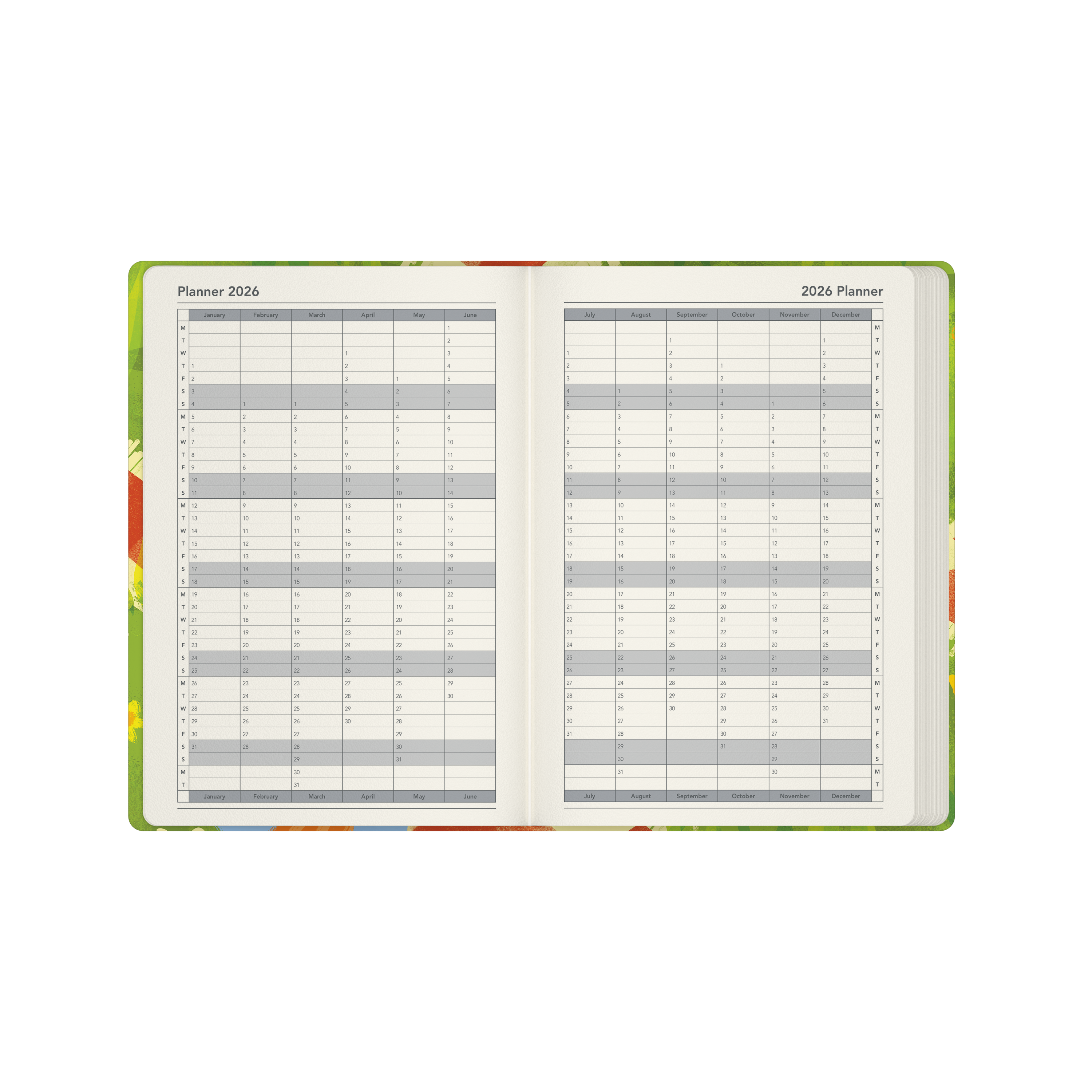 Glasgow School of Art (Bella Ramsay) - Cat Calendar Year 2026 Diary/Planner, Week to View, A5 Recycled Hard Cover - Picnic