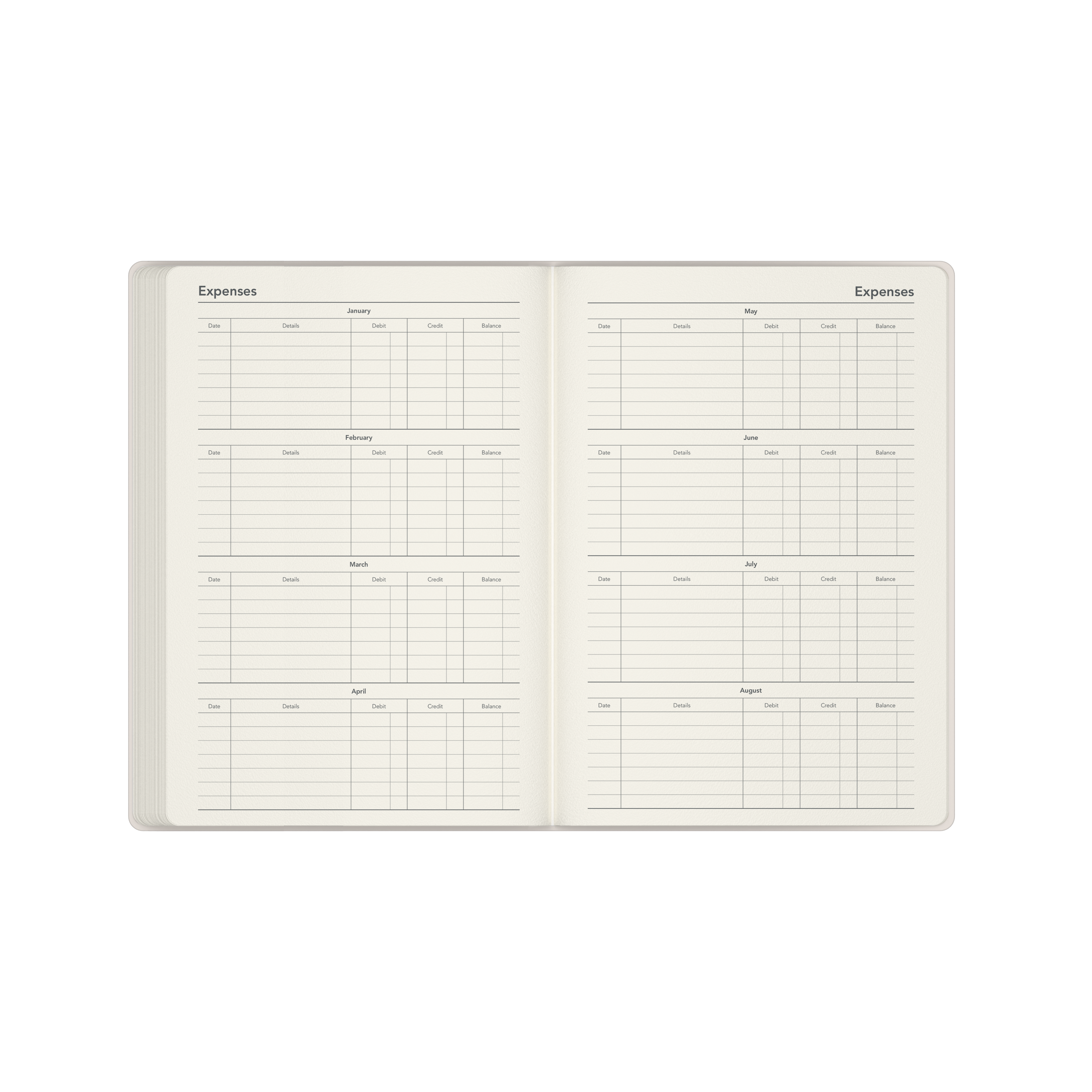 Dimensional Calendar Year 2026 Diary/Planner, Week to View, A5 Recycled Hard Cover - Twist