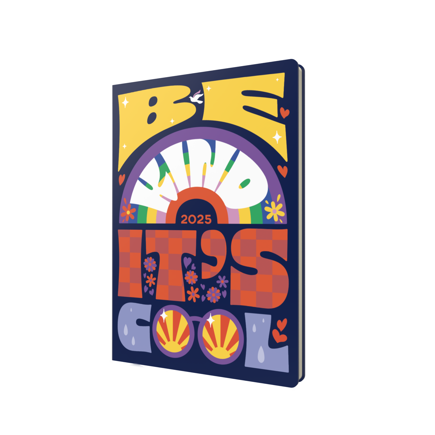 Collins Inspirational Type 2025 Diary Planner - Week to View, Size A5 - Recycled - Navy