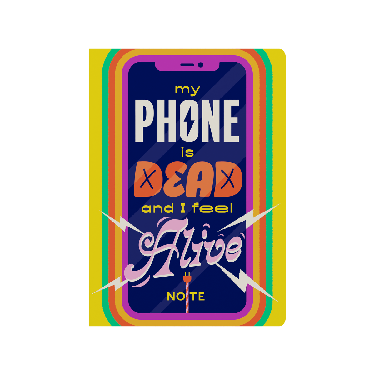 Collins Inspirational Type - A5 Notebook (Recycled) - Phone